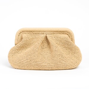 BEIGE RAFFIA BAG