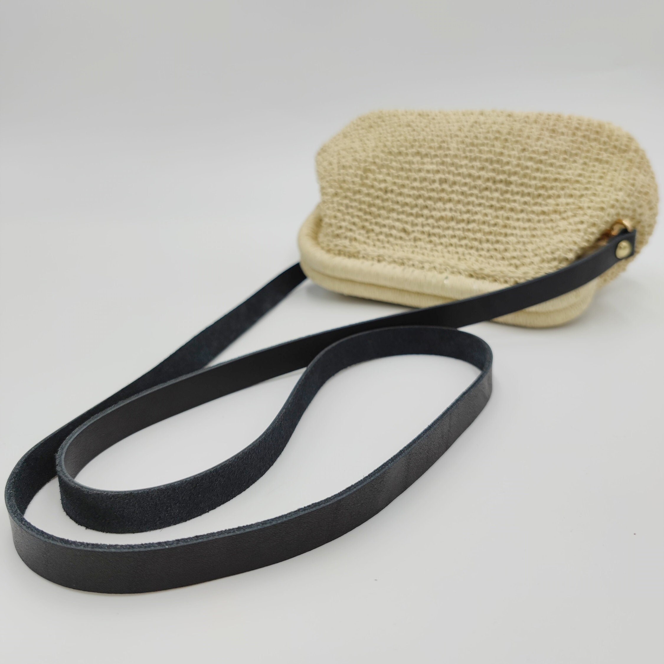 Black Leather Replacement Bag Strap, Genuine Leather Bag Shoulder Strap