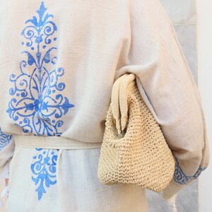 Summer raffia bag