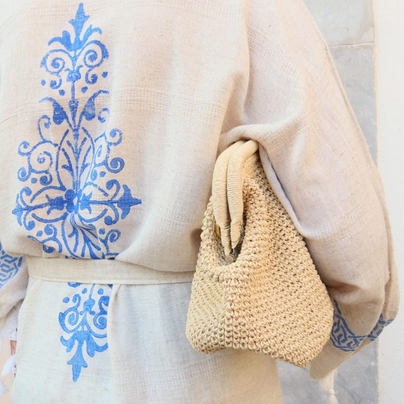 Summer raffia bag