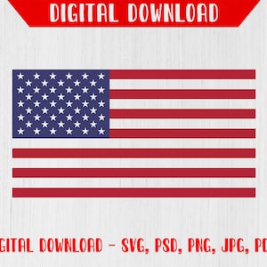 American Flag SVG, USA Flag svg, American Flag Vector, USA Flag Vector, Circut and Silhouette File, Flag Download, Usa Flag File, American