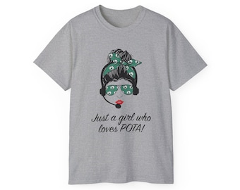 Just a Girl Who Loves POTA Vintage Graphic Tee