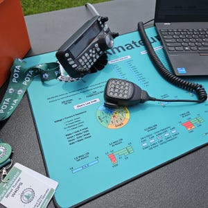 Parks on the Air Amateur Radio Desk Mat for Ham Radio Shack or Portable ...