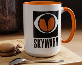 Skywarn Coffee Mug, Storm Spotter Gift - Ham Radio NWS Mug