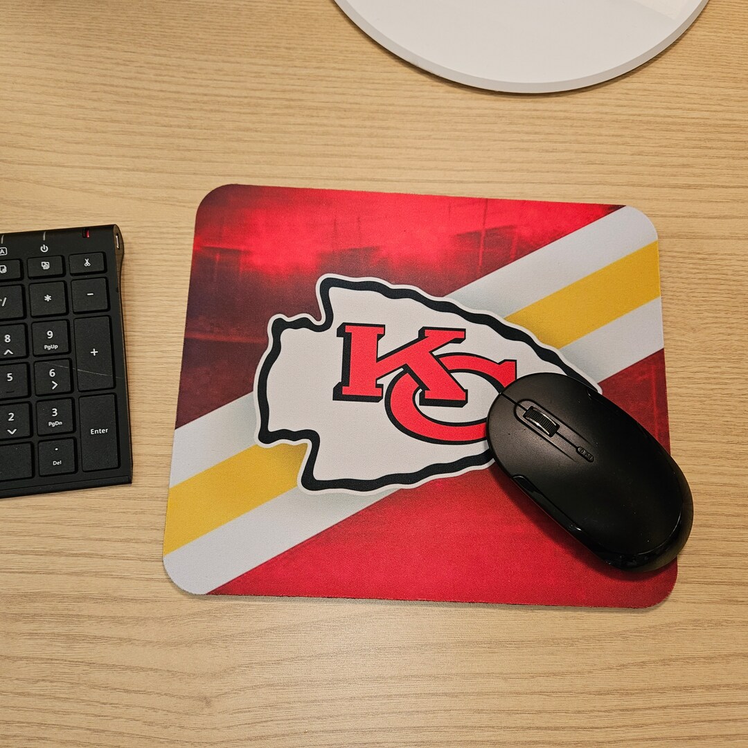 Chiefs Mousepad NFL Mouse Pad Desk Mousepad Football Mousepad Kansas City Chiefs Mouse Pad Etsy