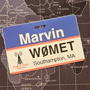 Ham Radio Call Sign Badge, Amateur Radio Badge, Amateur Radio Call Sign ID Badge, Customized Name Badge for Amateur Radio
