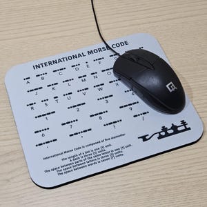 Morse Code Mousepad for amateur radio operators