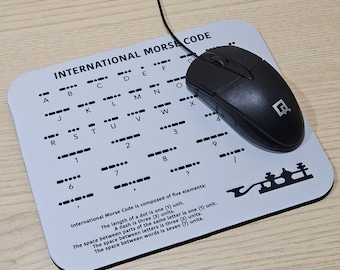 Morse Code Mousepad for amateur radio operators