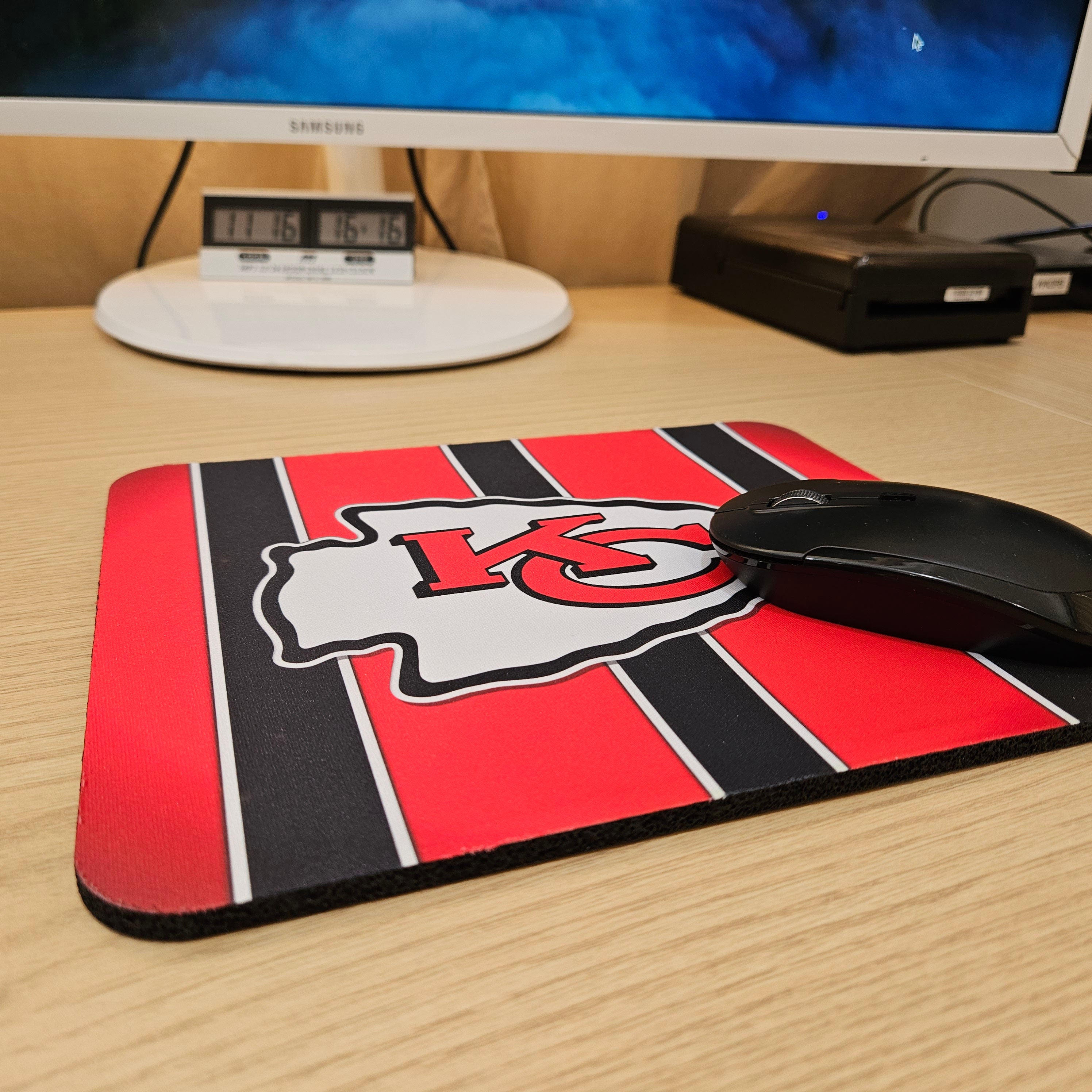 Chiefs Mousepad NFL Mouse Pad Desk Mousepad Football Mousepad Kansas City Chiefs Mouse Pad