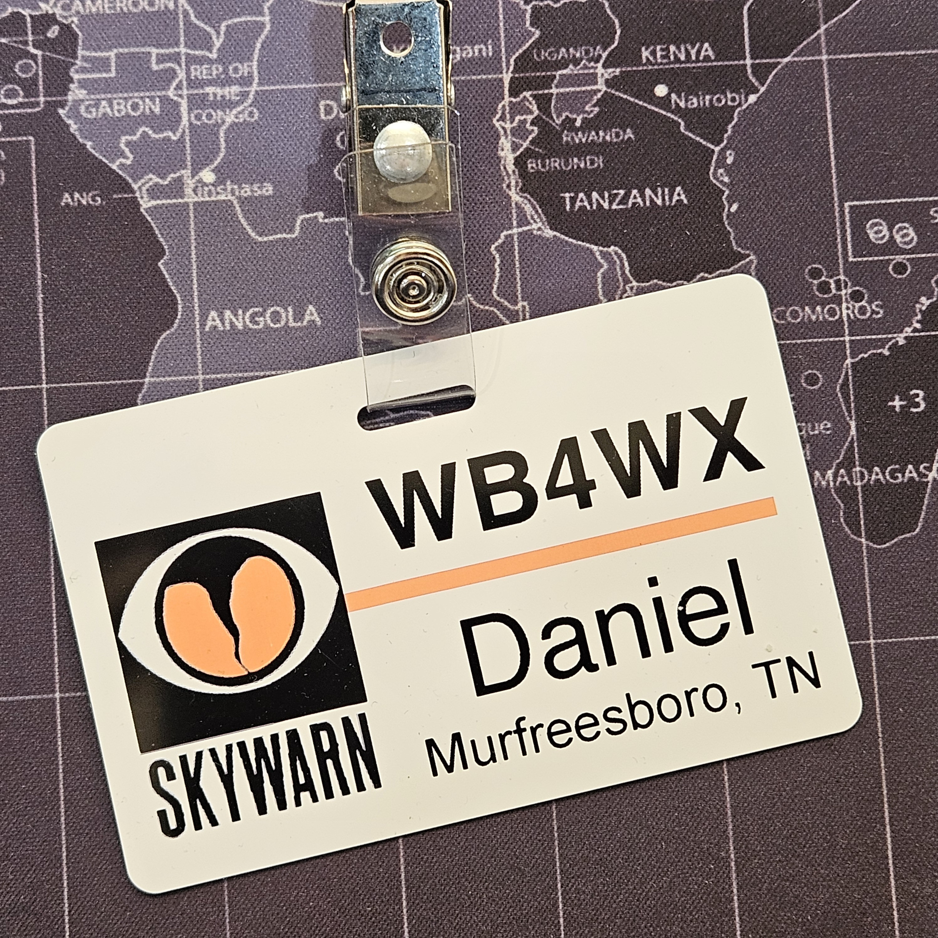 Skywarn Ham Radio Call Sign Badge, Amateur Radio Badge, Amateur Radio Call Sign ID Badge, Customized Skywarn Badge