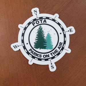POTA Sticker: Parks on the Air, Die-Cut Vinyl
