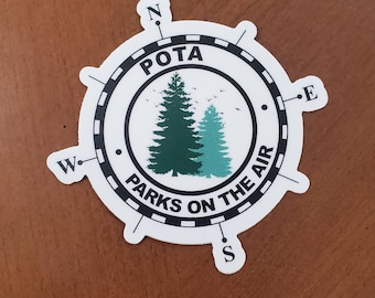 POTA Sticker: Parks on the Air, Die-Cut Vinyl