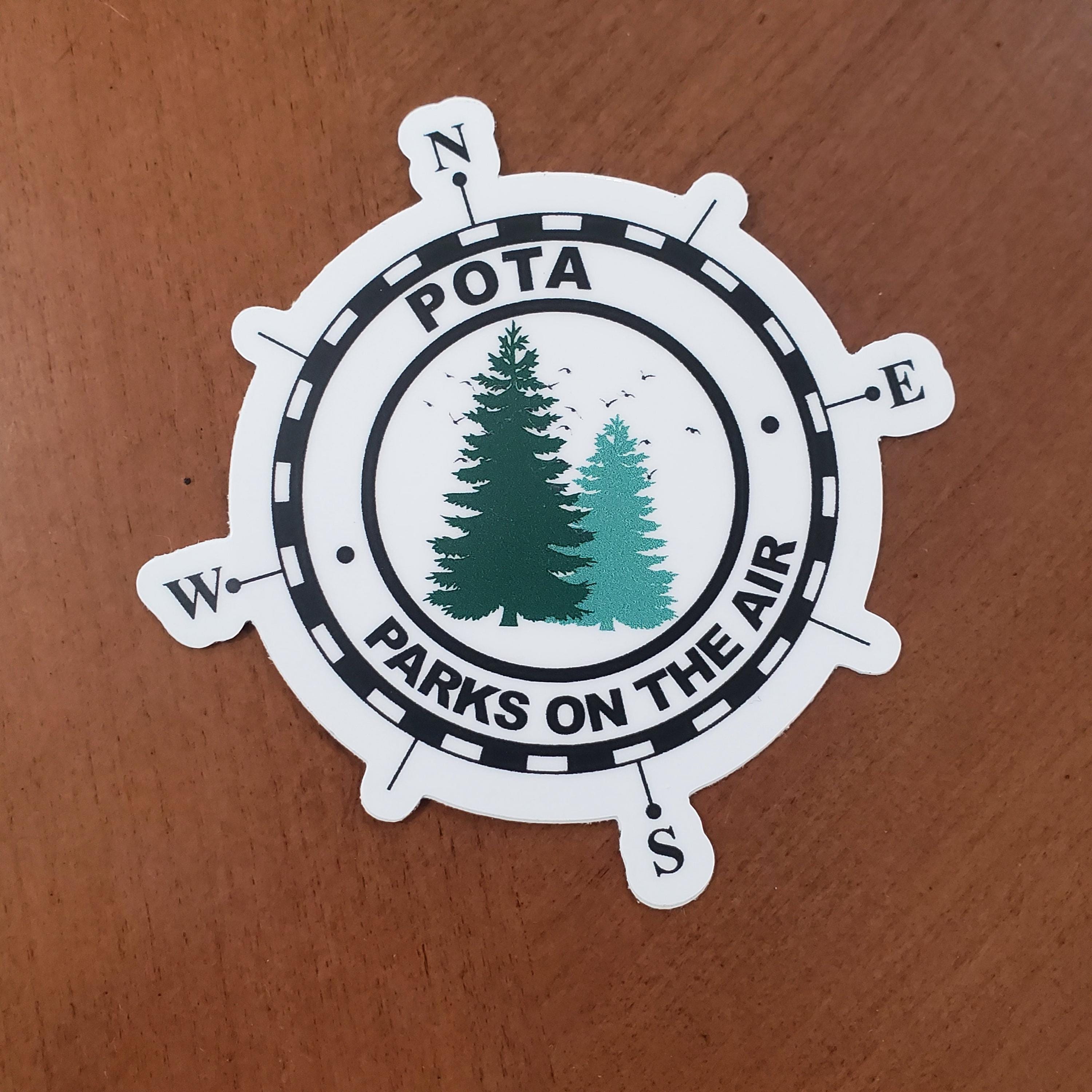 Potrlma Sticker POTA Sticker: Parks on the Air, Die-cut Vinyl - Etsy