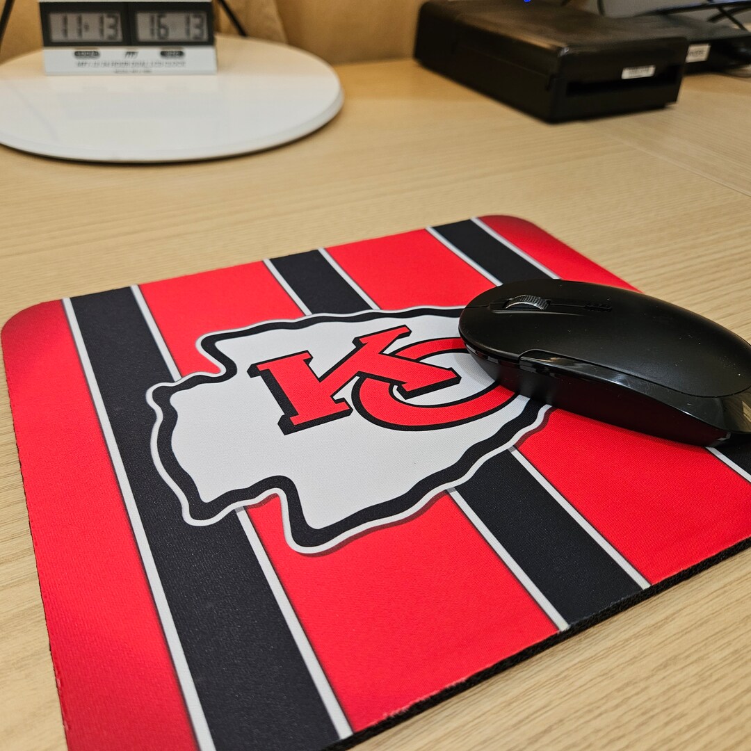 Chiefs Mousepad NFL Mouse Pad Desk Mousepad Football Mousepad Kansas City Chiefs Mouse Pad