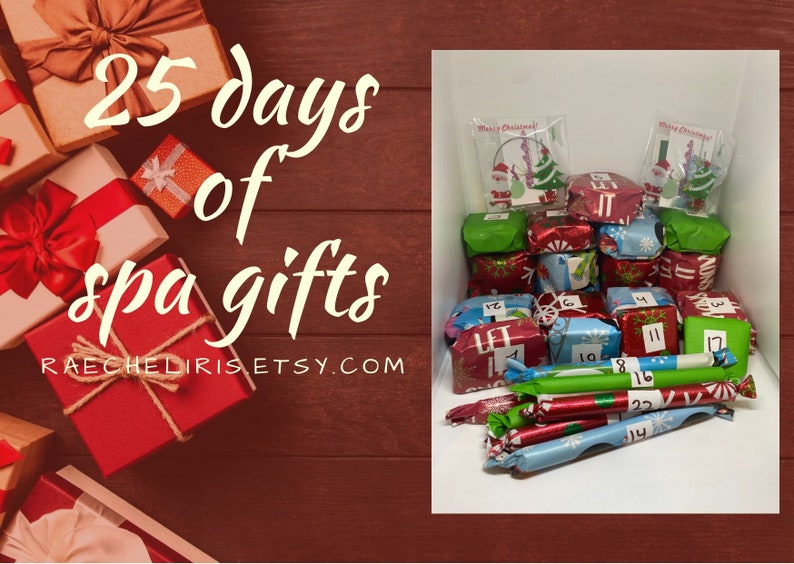 Advent Spa Calendar Box Etsy Advent Spa Calendar Box Etsy