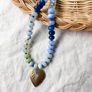 BOBBI // collar de piedras preciosas con cuentas, cuentas de arcoíris, collar de arcoíris, collar de piedras preciosas de caramelo, collares llamativos