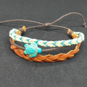 Surfer Bracelet | Adjustable Multicolor Unisex Beachwear | Waxed Surf Bracelet | Handmade Boho Surf Bracelets, Macrame Bracelet