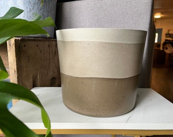 10 inch planter - large planter - large cylinder - plant pot - minimalist - indoor outdoor planter - large plant pot - extra large planter