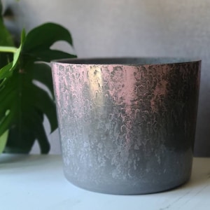 10 inch planter - glazed pot- cylinder pot - large house plant pot - extra large pot - house plant pot - cactus pot - succulent