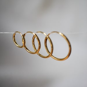 Pendientes de aro infinitos, aros impermeables