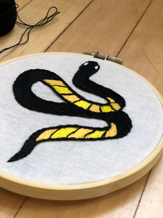 Broderie Serpent Snake Embroidery Etsy