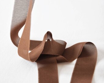 BROWN - Chiffon Ribbon perfect for bridal bouquets, invitations and wedding decor