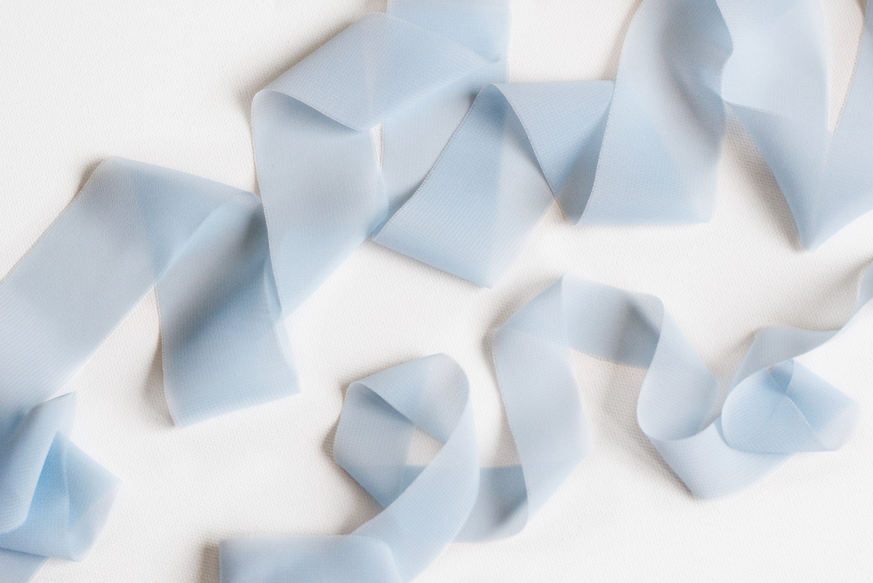 BABY BLUE Chiffon Ribbon Perfect for Bridal Bouquets, Invitations