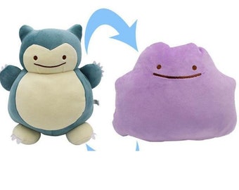 ditto snorlax plush reversible