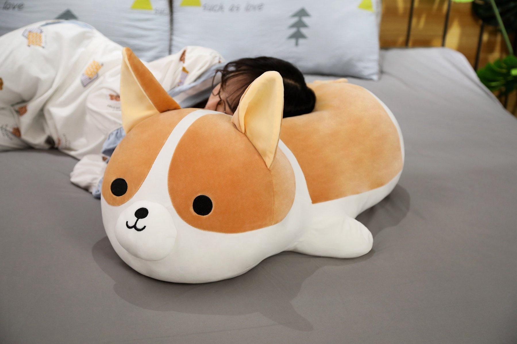 large corgi plush