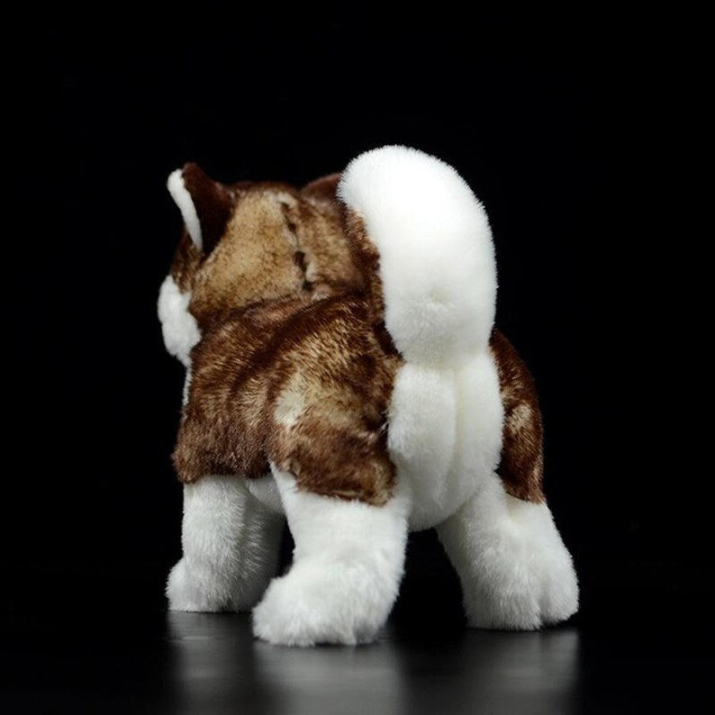 Brown Siberian Husky Puppy Dog Soft Stuffed Plush Toy 23cm | Etsy