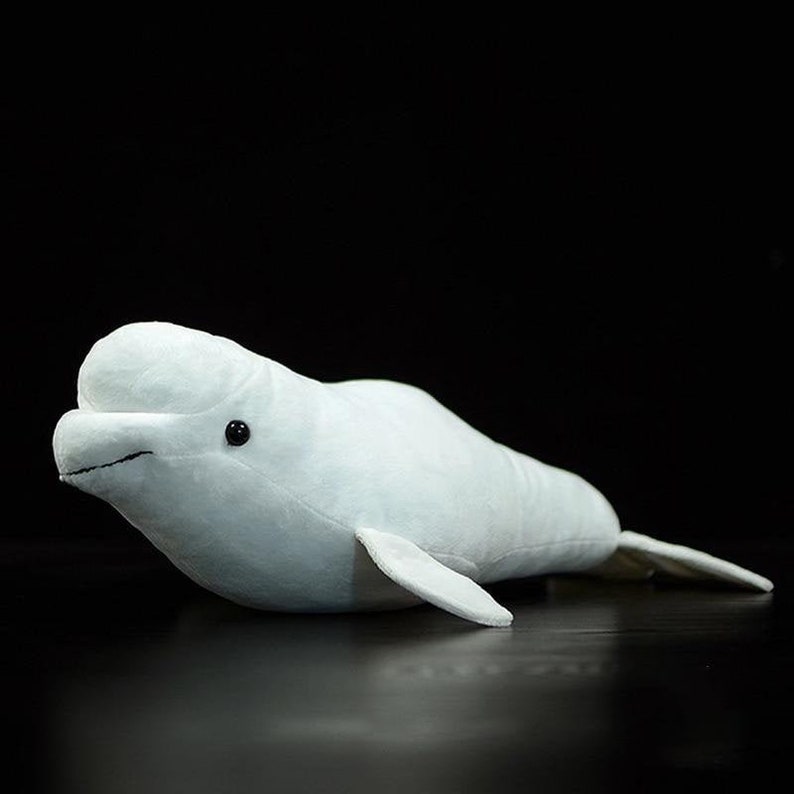 Beluga Whale Fish Soft Stuffed Plush Toys Stuffed Marine | Etsy