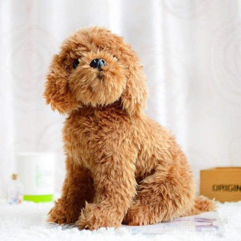 Labradoodle Poodle Puppy Dog Plush Toy Soft Stuffed Poodle | Etsy