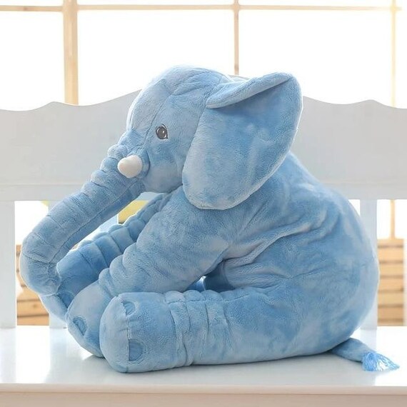 Jumbo Blue Elephant Plush Toy 60cm 23.5 Inches Etsy