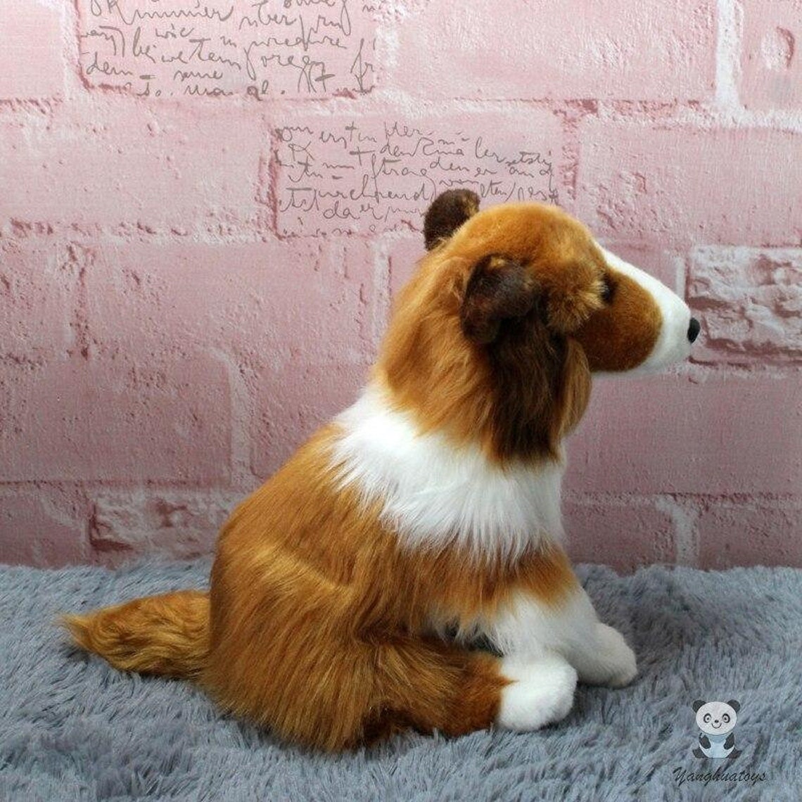 Shetland Sheep Dog Puppy Soft Stuffed Plush Toy 28cm Etsy