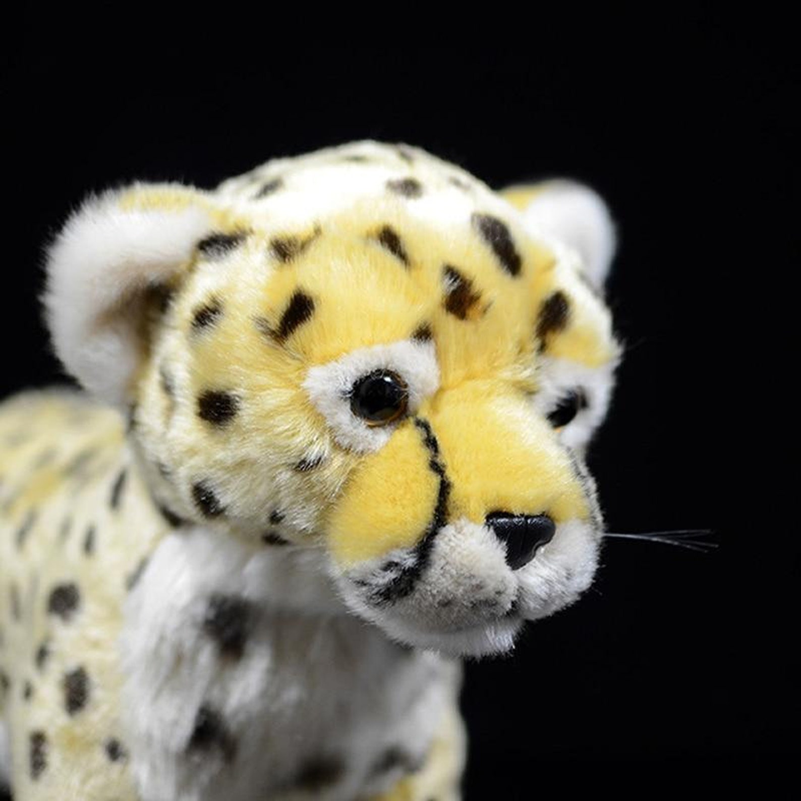 Baby Cheetah Plush Toy Yellow 23cm 9 Inches Etsy