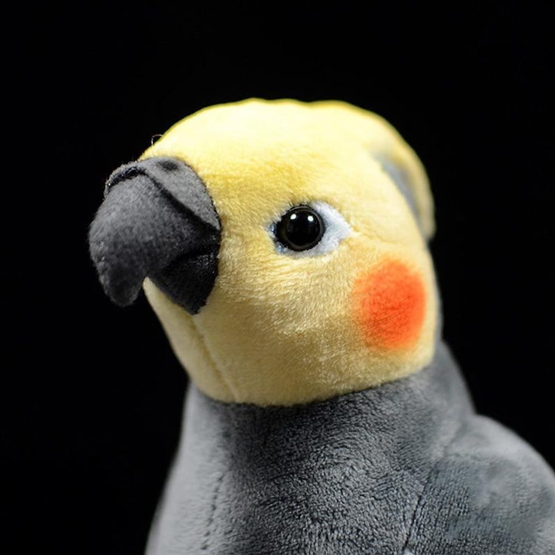 Cockatiel Bird Plush Toy Grey 18cm 7 Inches Etsy