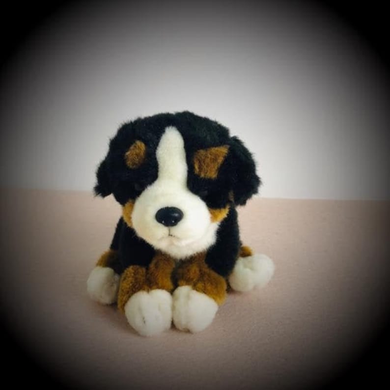 Bernese Mountain Dog Plush Toy Soft Stuffed Bernese Dog Etsy