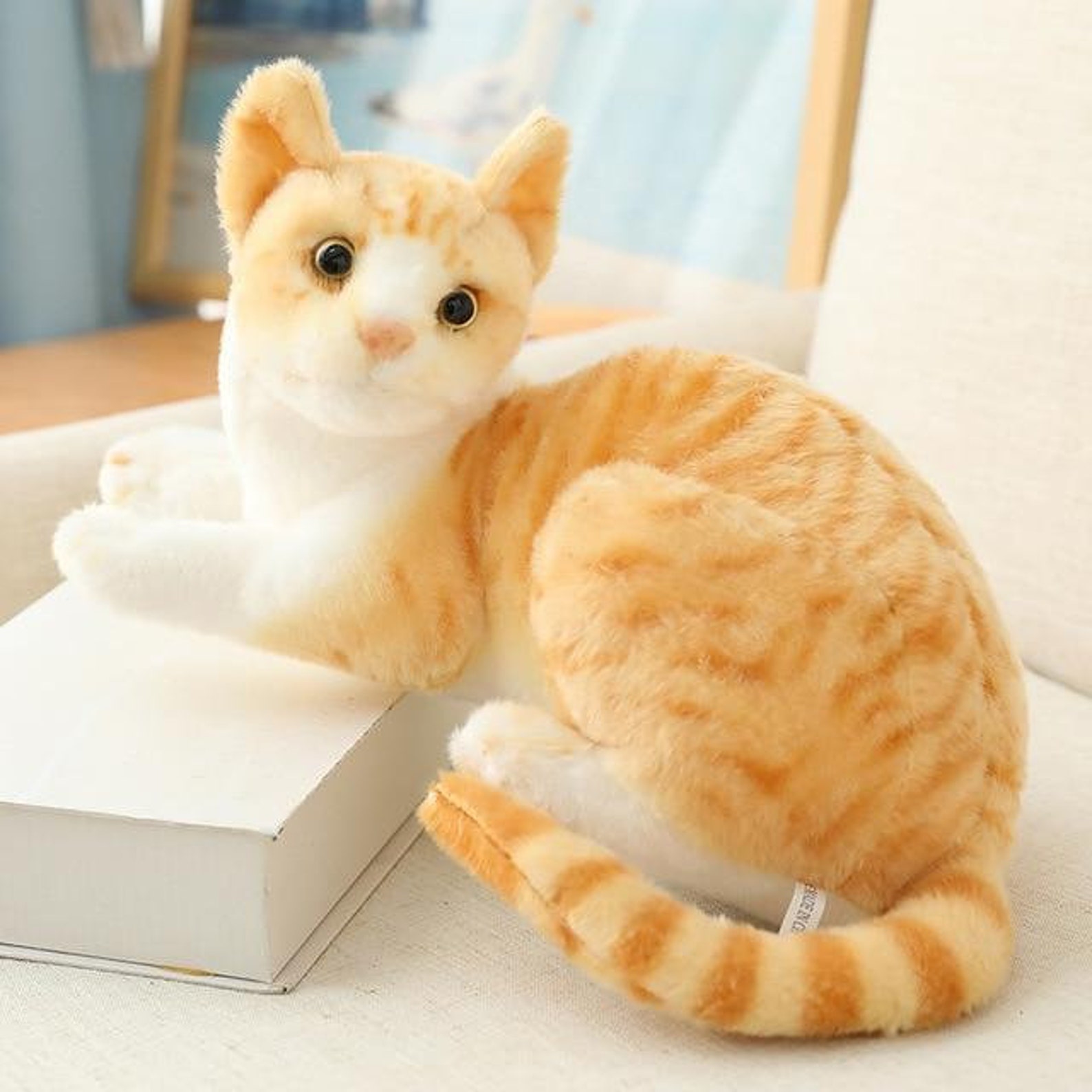 Ginger Cat Soft Stuffed Animal Plush Toys 35cm 13.5 Inches Etsy