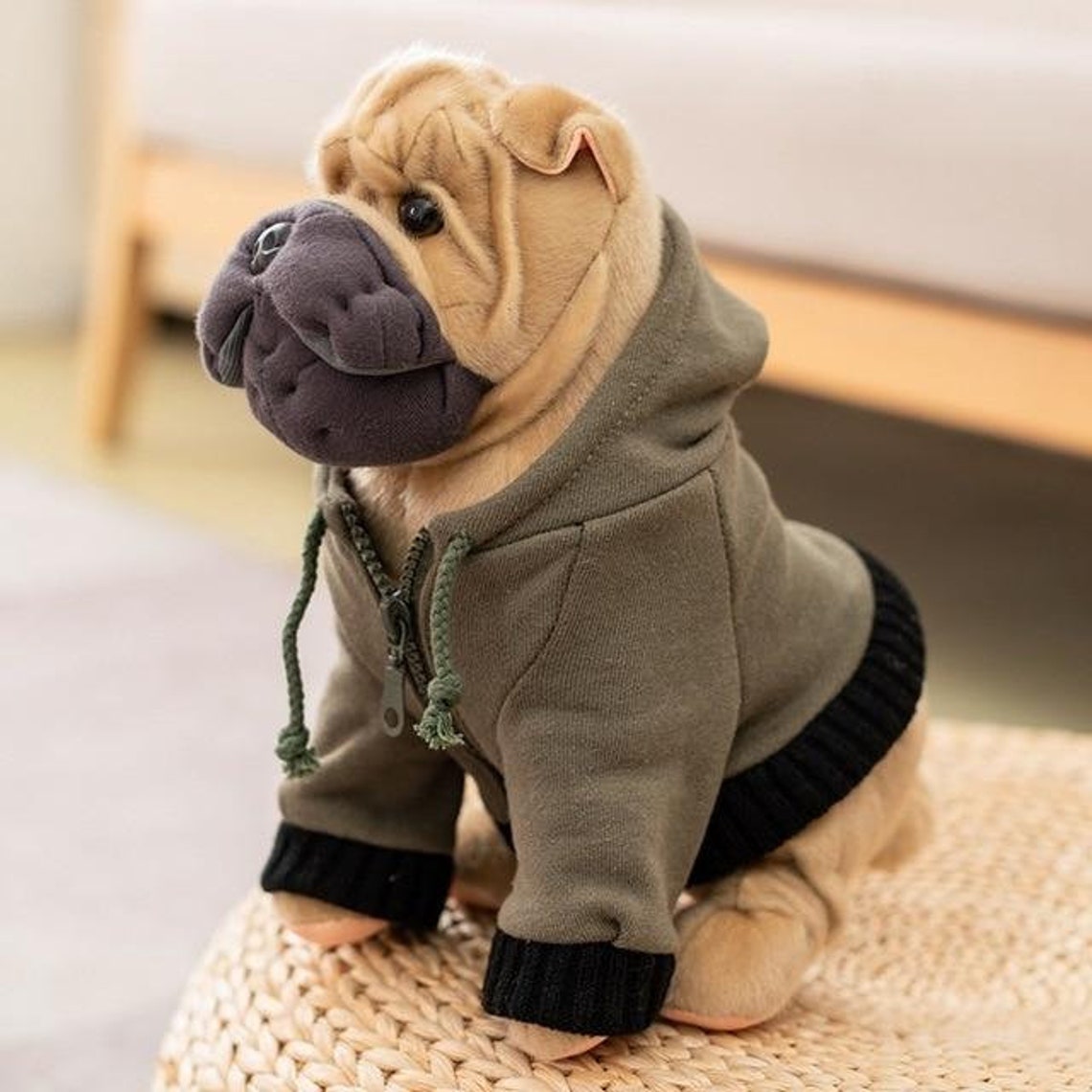 Giant Shar Pei Puppy Dog Plush Toy 45cm 17.5 Inches | Etsy