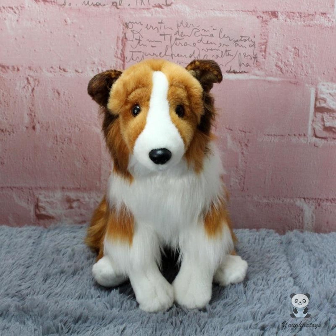Shetland Sheep Dog Puppy Soft Stuffed Plush Toy 28cm Etsy