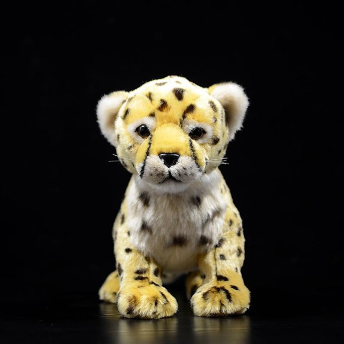 Baby Cheetah Plush Toy Yellow 23cm 9 Inches Etsy