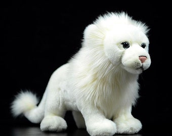 Baby Lion Plush Toy White 28cm 11 Inches | Etsy