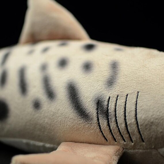 Jumbo Tiger Shark Fish Plush Toy 52cm 5 Inches Etsy