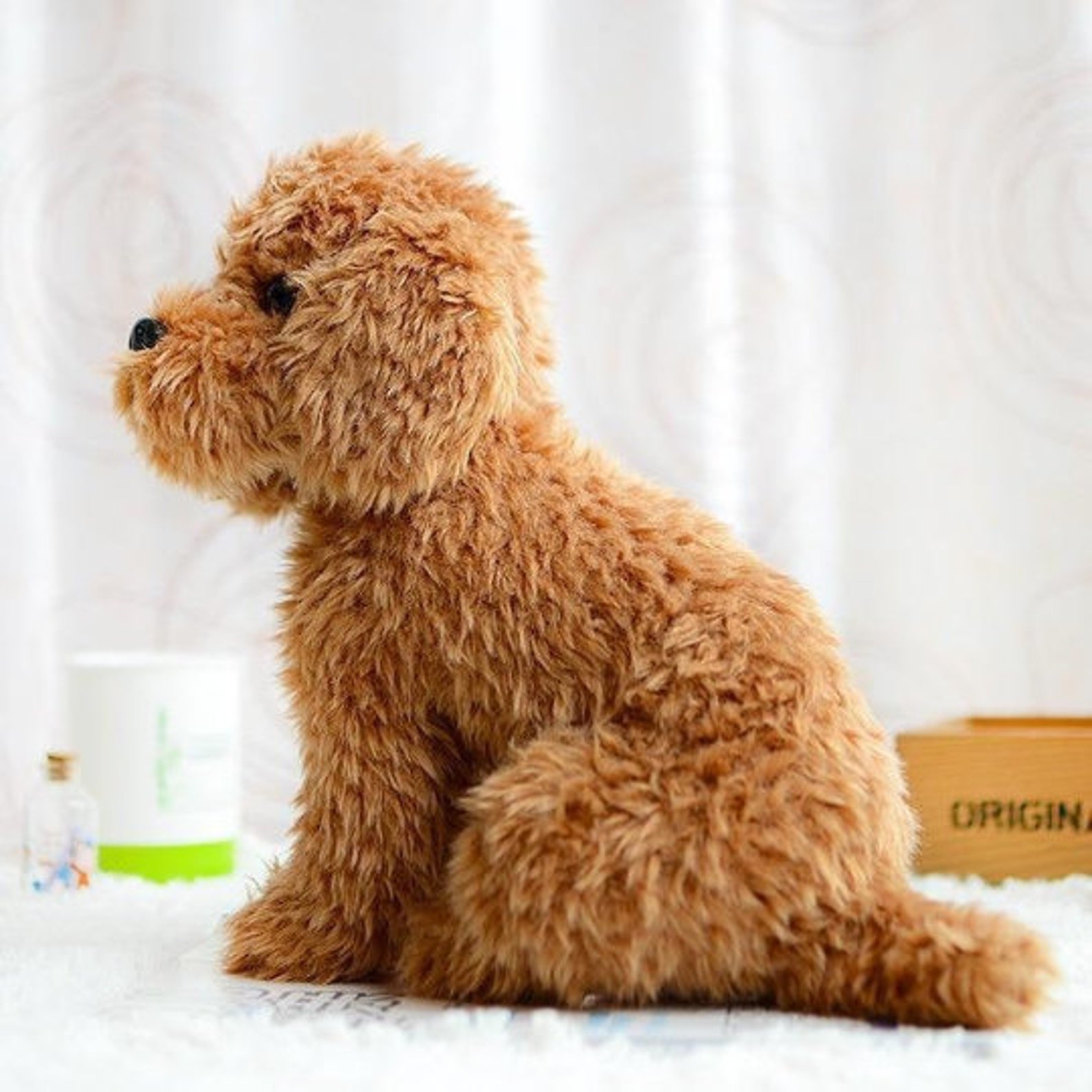 Labradoodle Poodle Puppy Dog Plush Toy Soft Stuffed Poodle Etsy