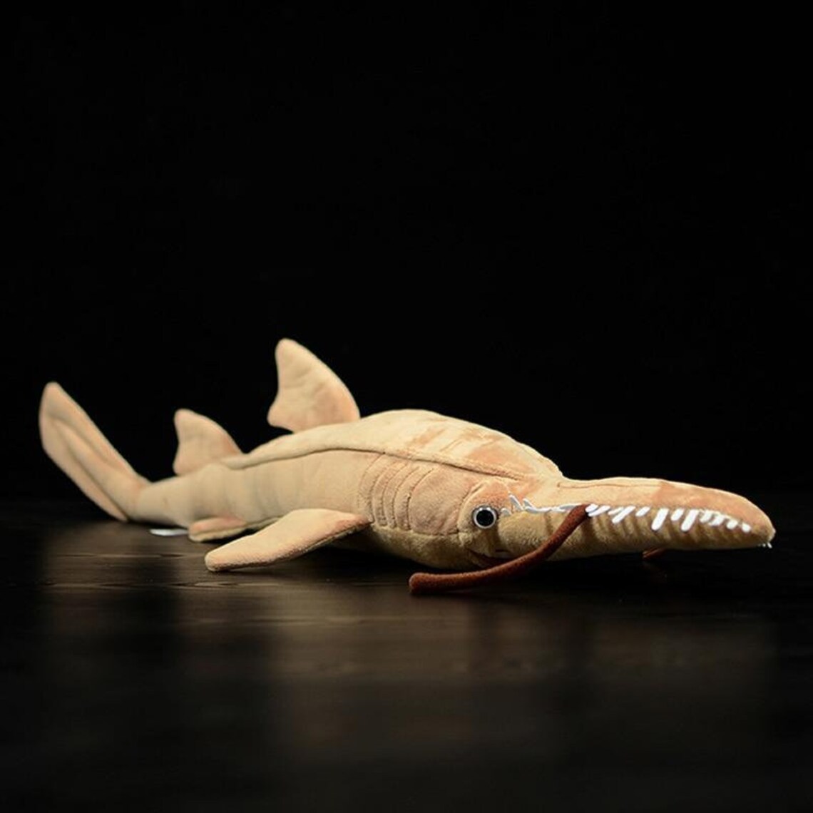Jumbo Longnose Sawshark Fish Plush Toy 66cm 26 Inches Etsy