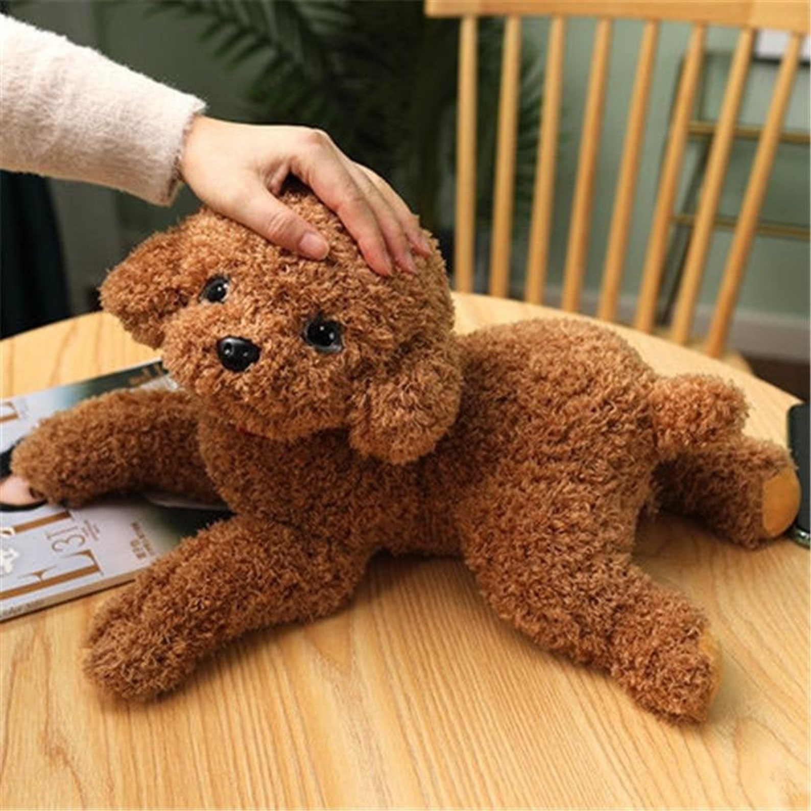 Poodle Puppy Dog Plush Toy Soft Stuffed Poodle Dog Animal | Etsy