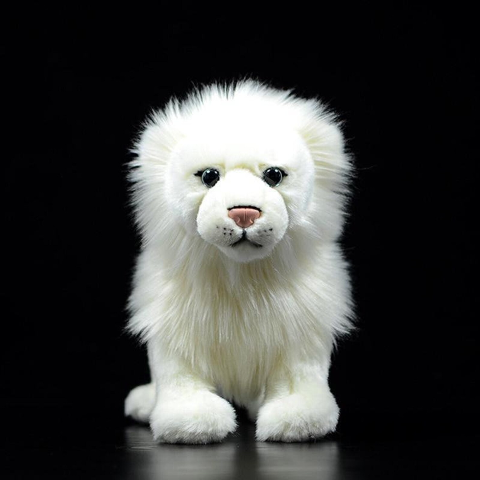 White Baby Lion Plush Toy 23cm 9 Inches | Etsy