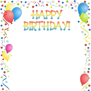 Feliz cumpleaños Border (ver descuentos por volumen)