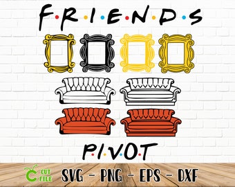 Free Free 249 Central Perk Couch Svg Friends Sofa Vector SVG PNG EPS DXF File