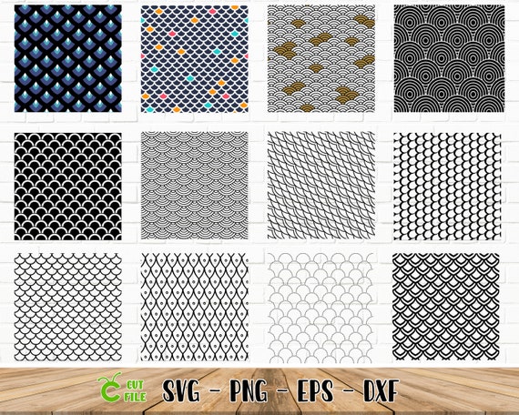 Mermaid Scales SVG / Fish Scales / Dragon Scales / Seamless / | Etsy